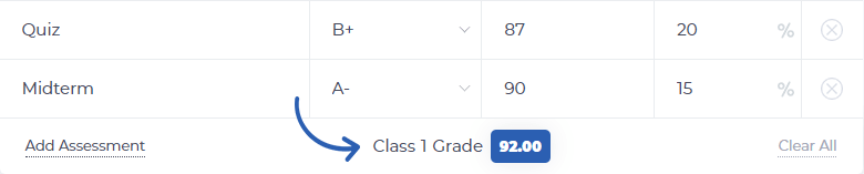 See the Result of Your Grade Calculation